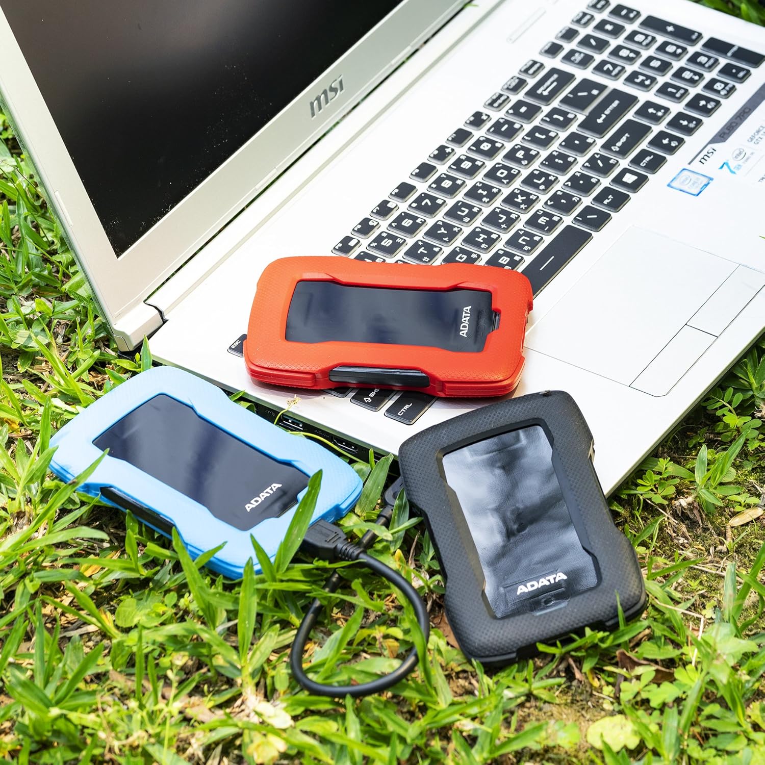 ADATA HD330 2TB USB 3.1 Shock-Resistant Extra Slim External Hard Drive Red (AHD330-2TU31-CRD) 2