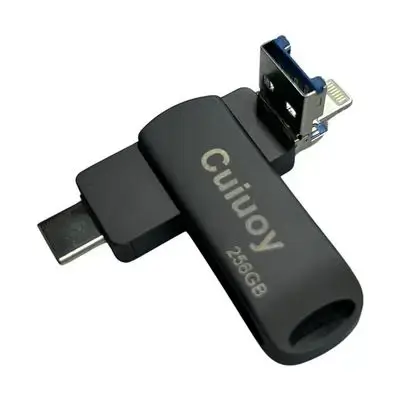 فلاشی Cuiuoy بە قەبارەی 256GB بۆ iOS + Type-C + USB - سلڤەر